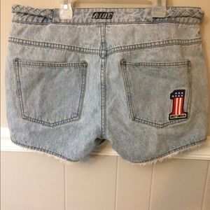Price drop❤️Harley Davidson Raw Edge denim shorts